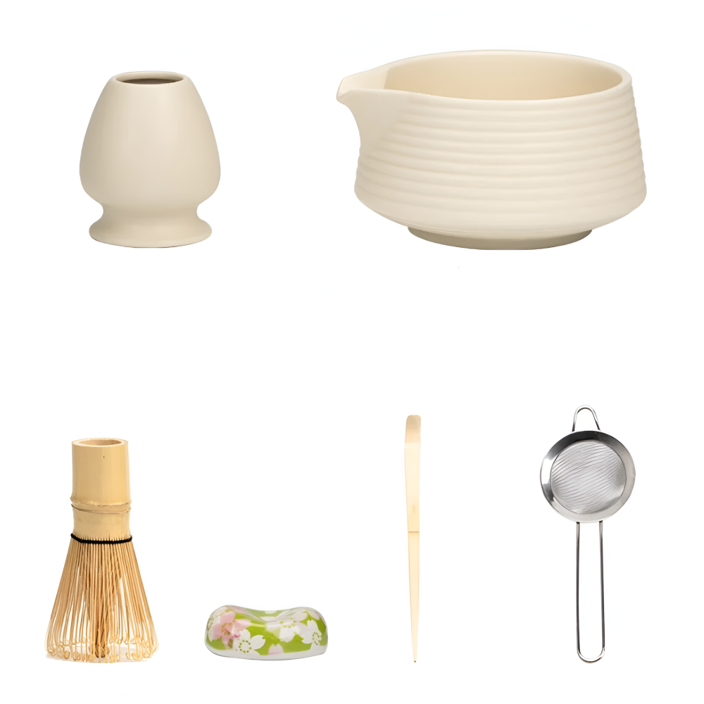 Kompletny Zestaw do Matcha 8-Elementowy z Czarką 500 ml
