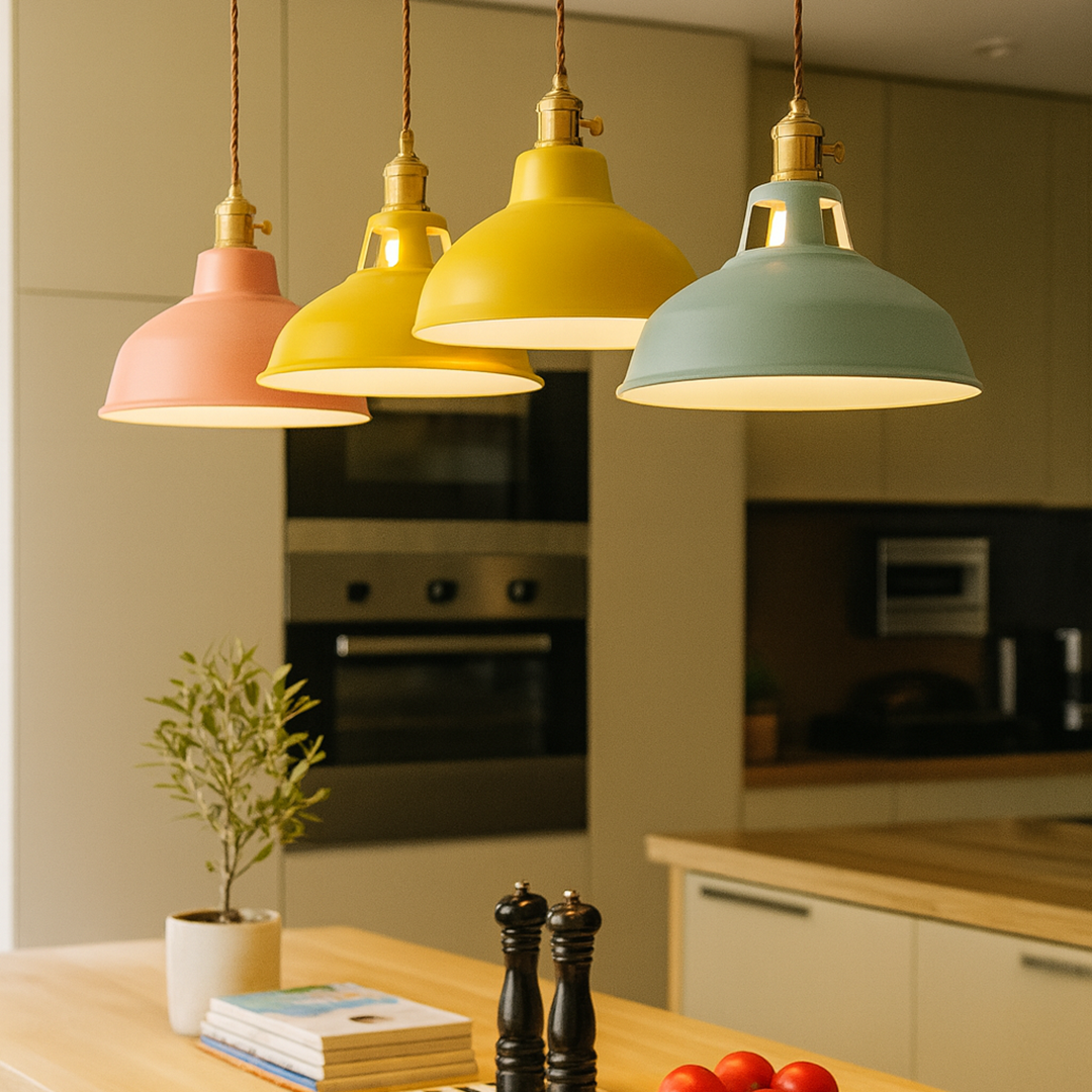 Industrialna Lampa Wisząca | Kolorowa