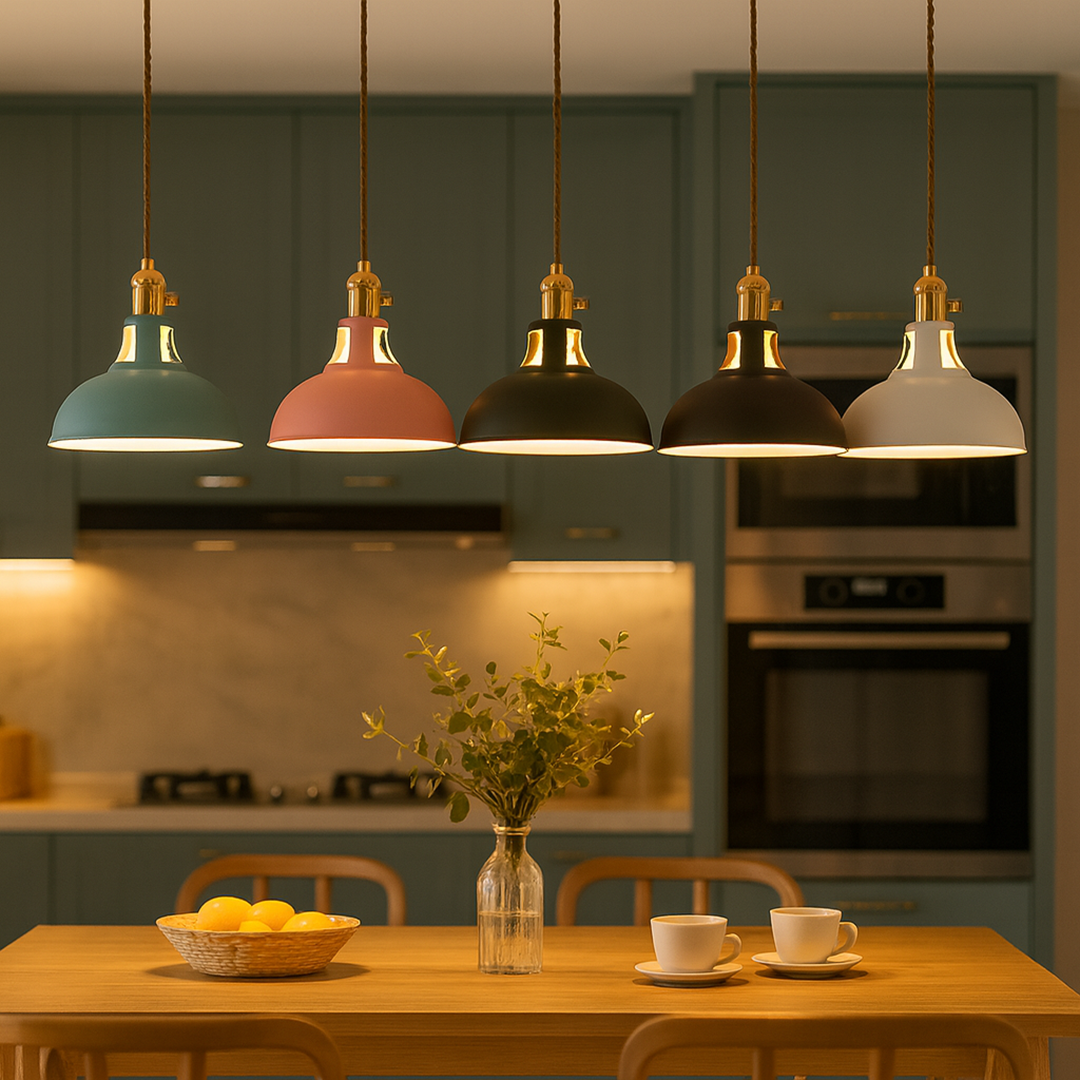 Industrialna Lampa Wisząca | Kolorowa