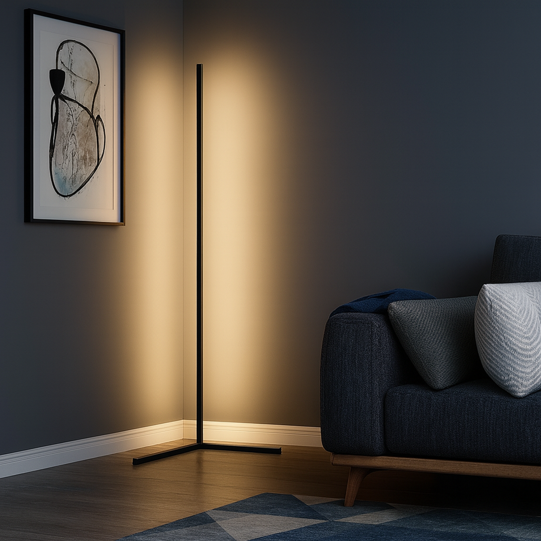 Narożna Lampa Podłogowa | Nowoczesna