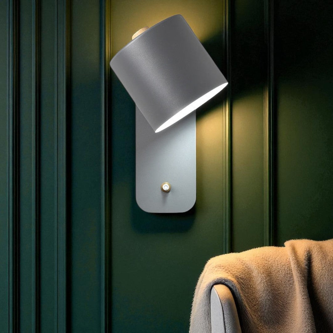 Nowoczesna Lampa Ścienna LED | Z Włącznikiem