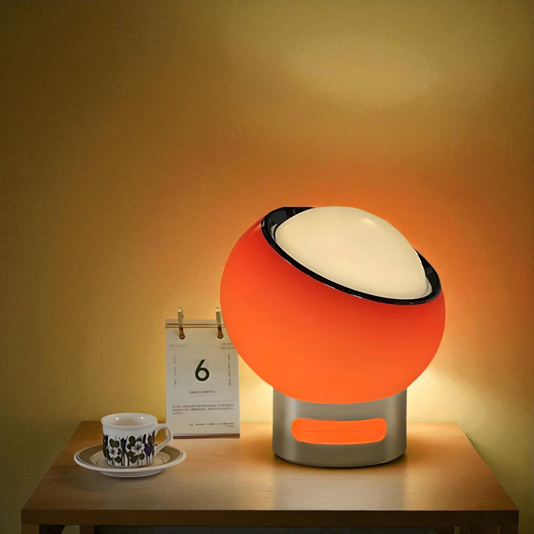 Francuska Lampa Stołowa Opalowa | Styl Bauhaus