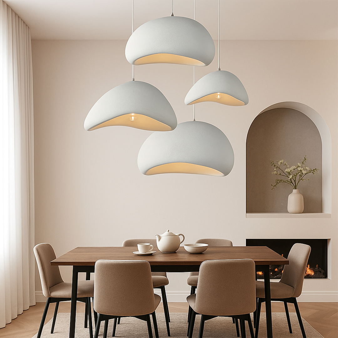 Lampa Wisząca W Stylu Japońskim | Kształt Kokonu