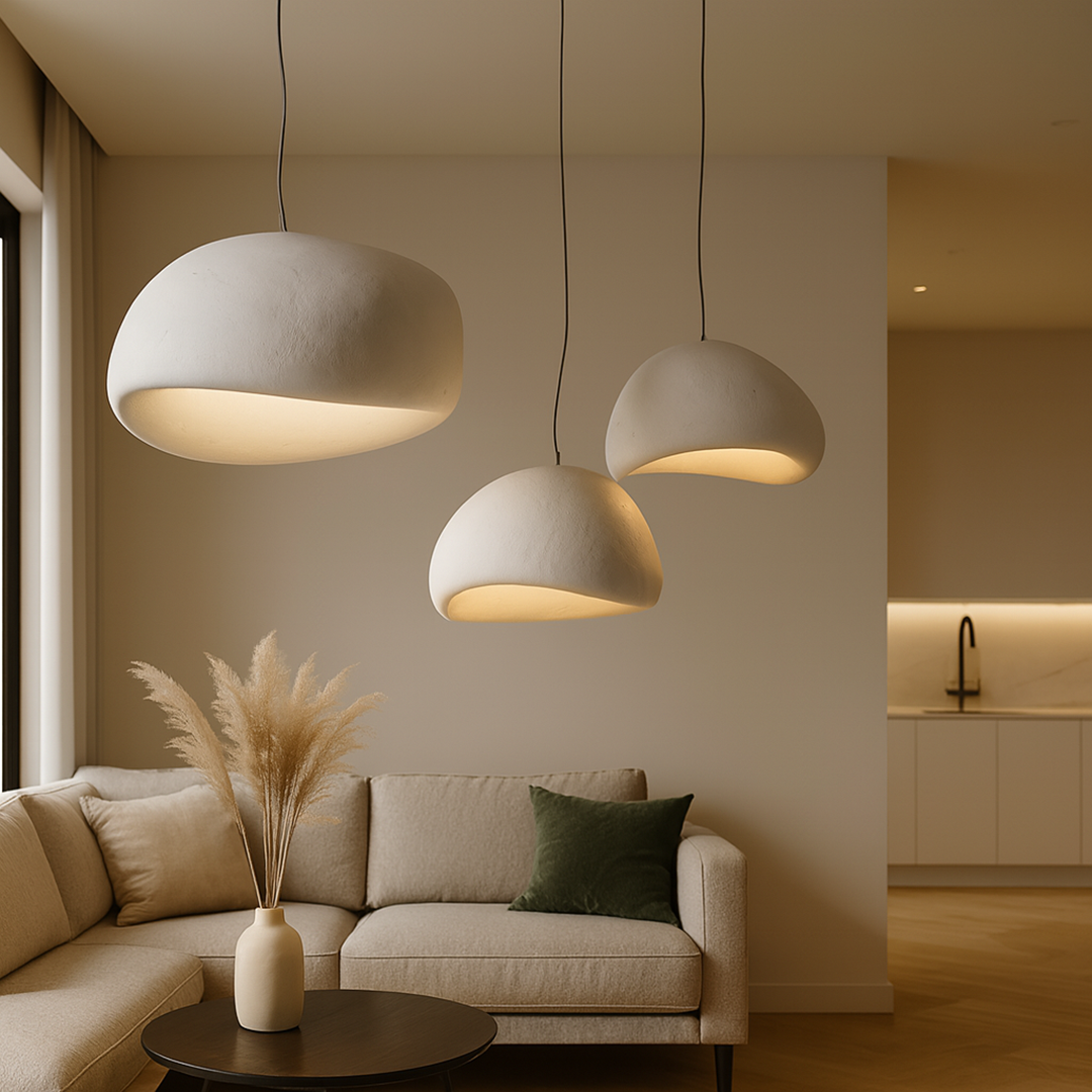 Lampa Wisząca W Stylu Japońskim | Kształt Kokonu