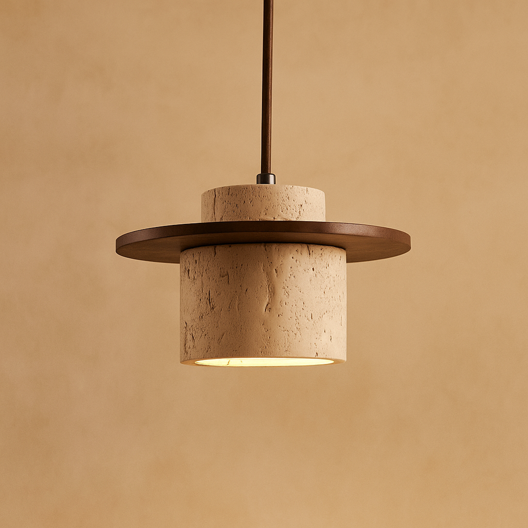 Lampa Wisząca O Rzeźbiarskim Wyglądzie | Japandi