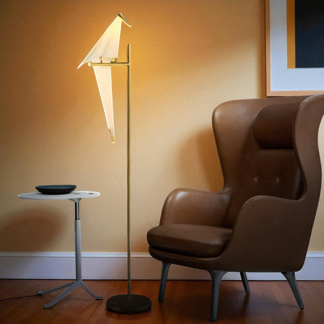 Dekor Magnetyczna Lampa Ptak | Styl Origami