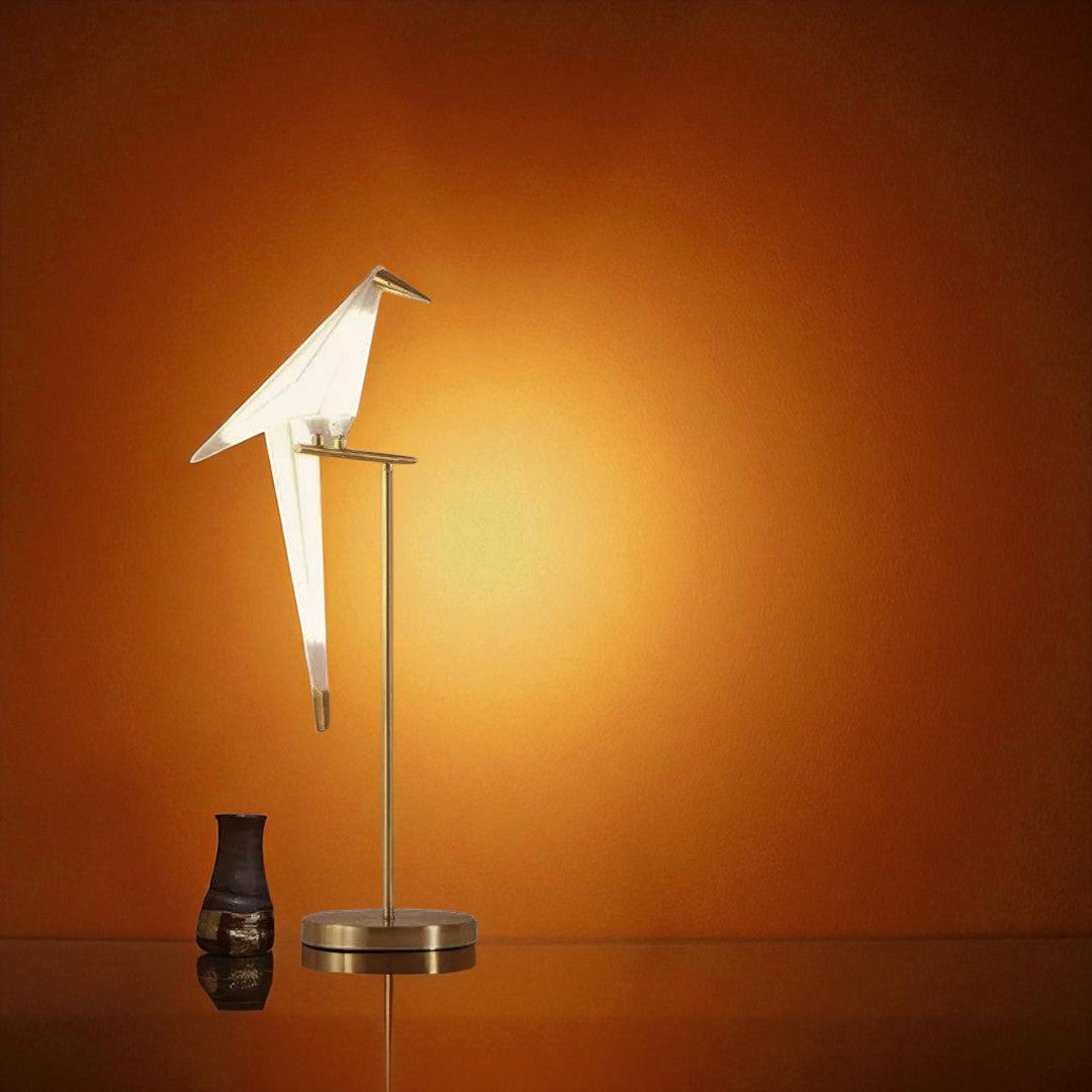 Dekor Magnetyczna Lampa Ptak | Styl Origami