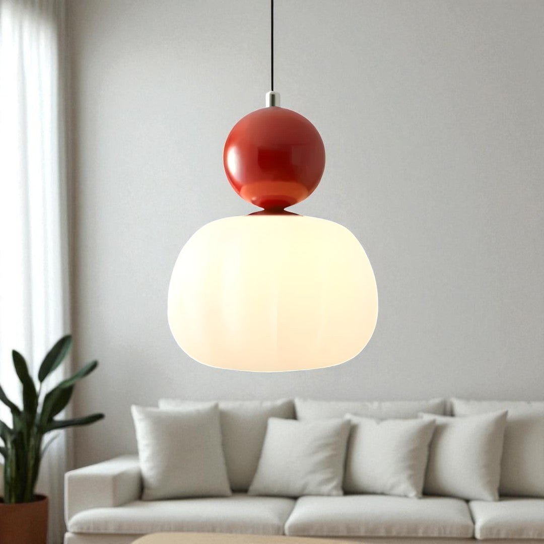 Dekoracyjna Lampa Wisząca Kremowa | Art Deco