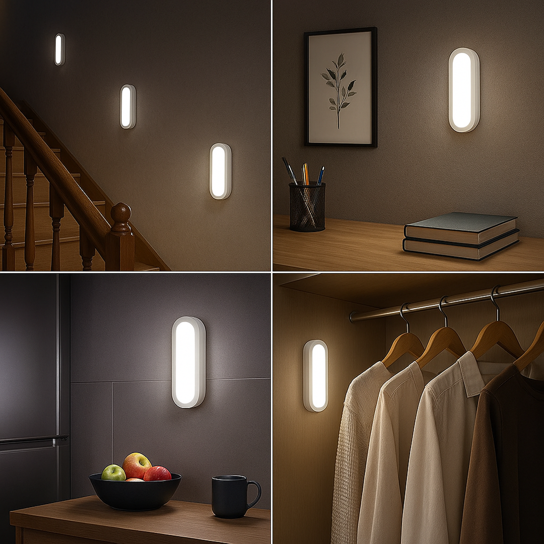 Lampa Ścienna LED z USB do Ładowania | Czujnik Ruchu