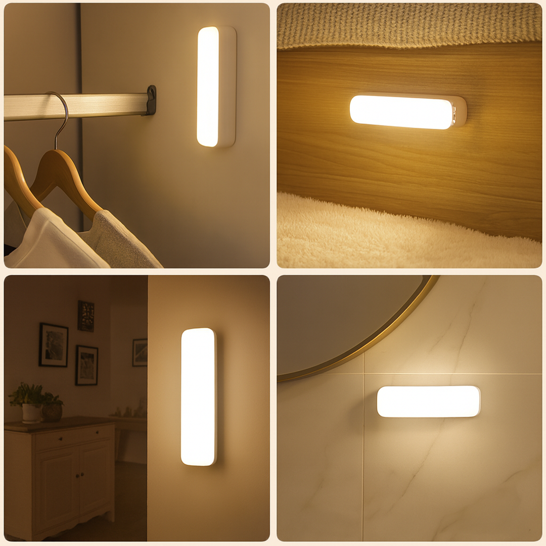 Lampa Ścienna LED z USB do Ładowania | Czujnik Ruchu