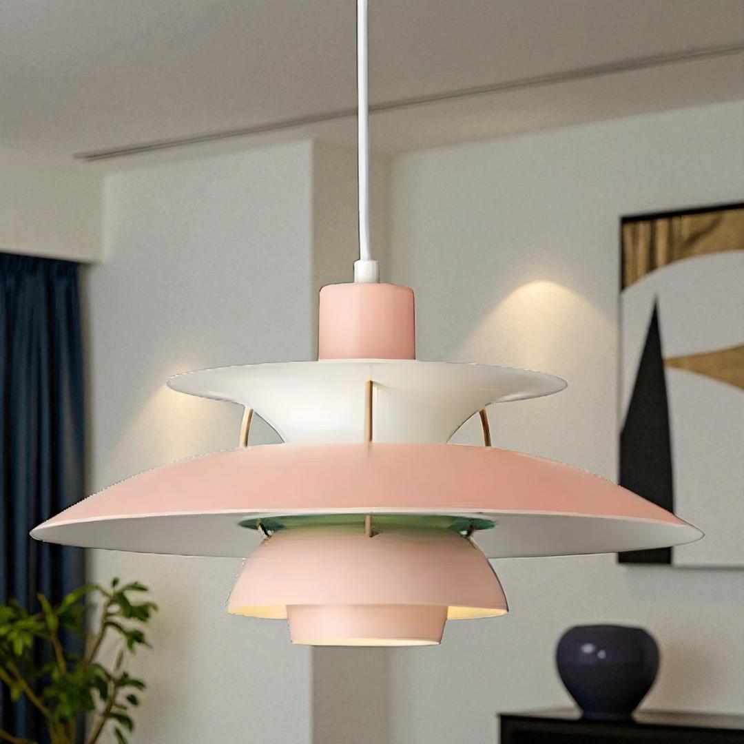 Nowoczesna Okrągła Lampa Wisząca LED | Klosz