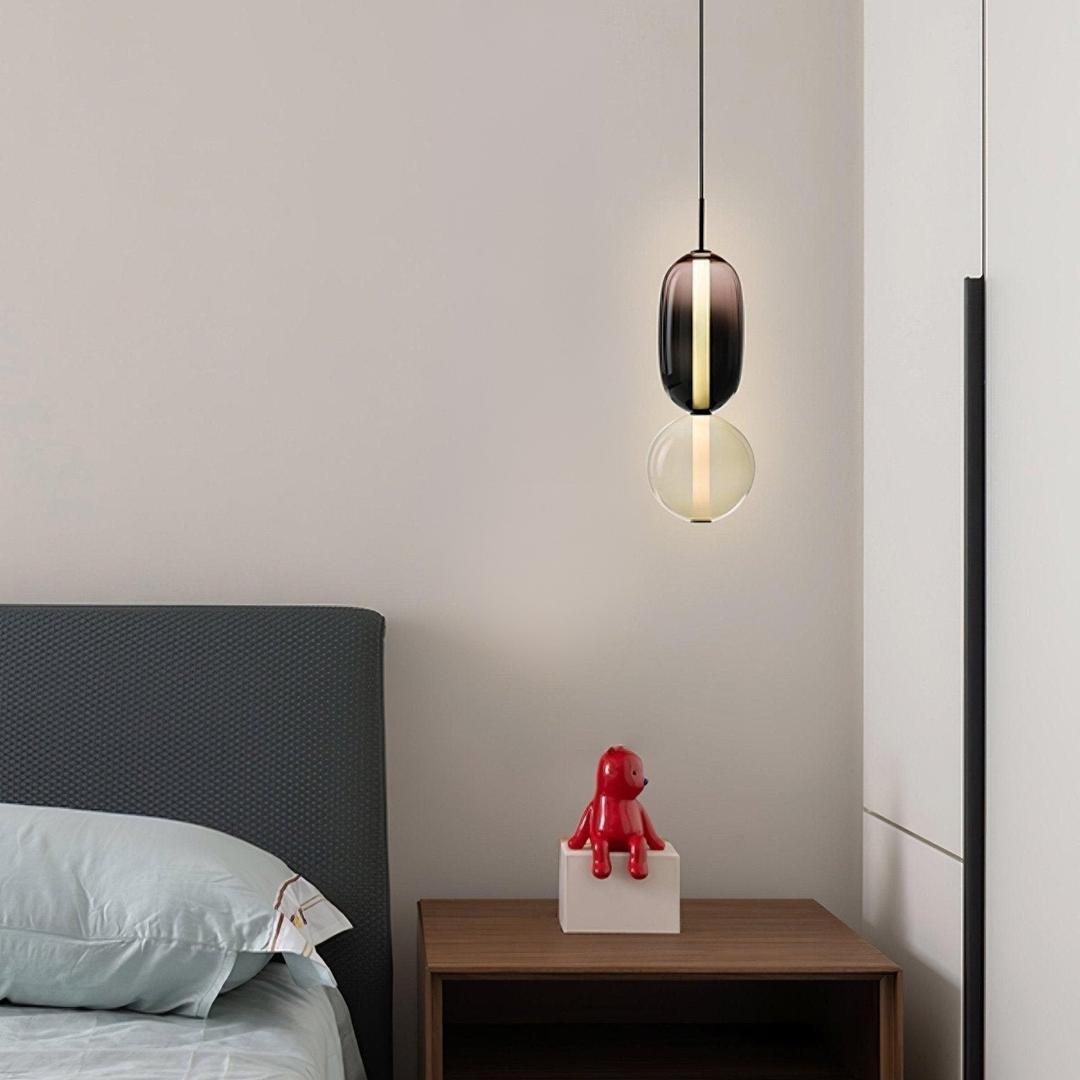 Rzeźbiarska Lampa Wisząca Ze Szkła Do Nowoczesnych Wnętrz