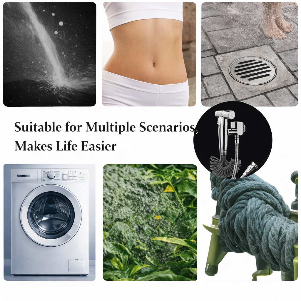 Steel Bidet Sprayer with Adjustable Pressure
