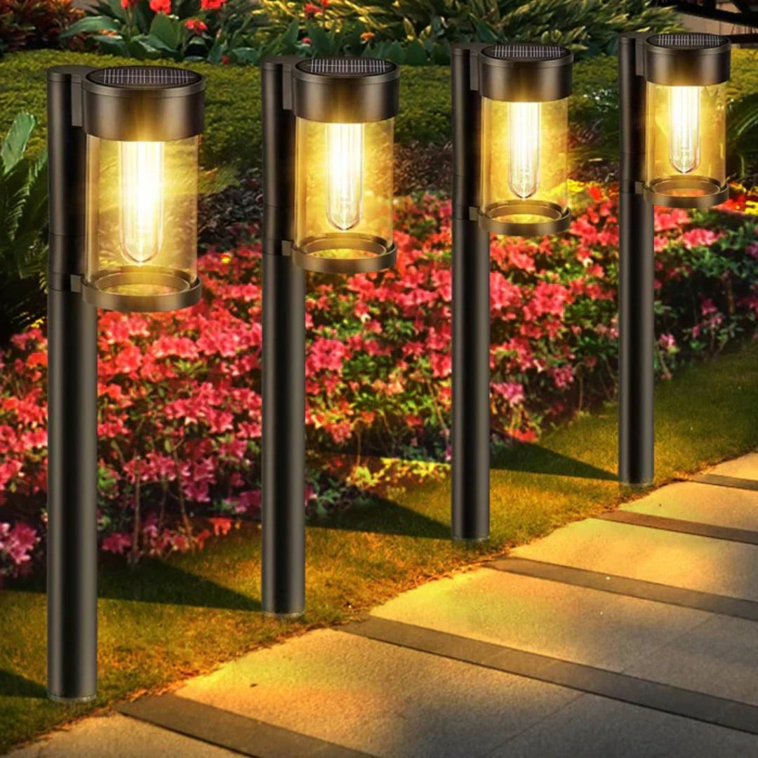 Zewnętrzna solarna lampa ścieżkowa do ogrodu i alejek