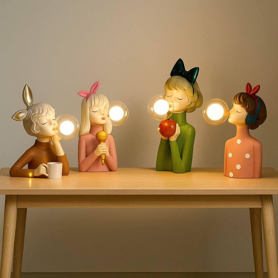 Artystyczna Lampa Stołowa Dla Dziewczyn – Nowoczesna – widok produktu 1 | Nuvira Home