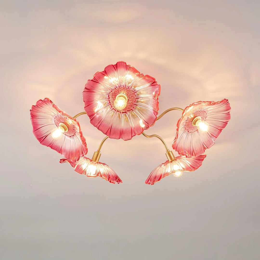Artystyczna lampa sufitowa w kształcie kwiatu – widok produktu 13 | Nuvira Home