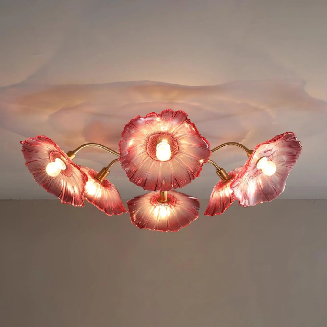 Artystyczna lampa sufitowa w kształcie kwiatu – widok produktu 17 | Nuvira Home