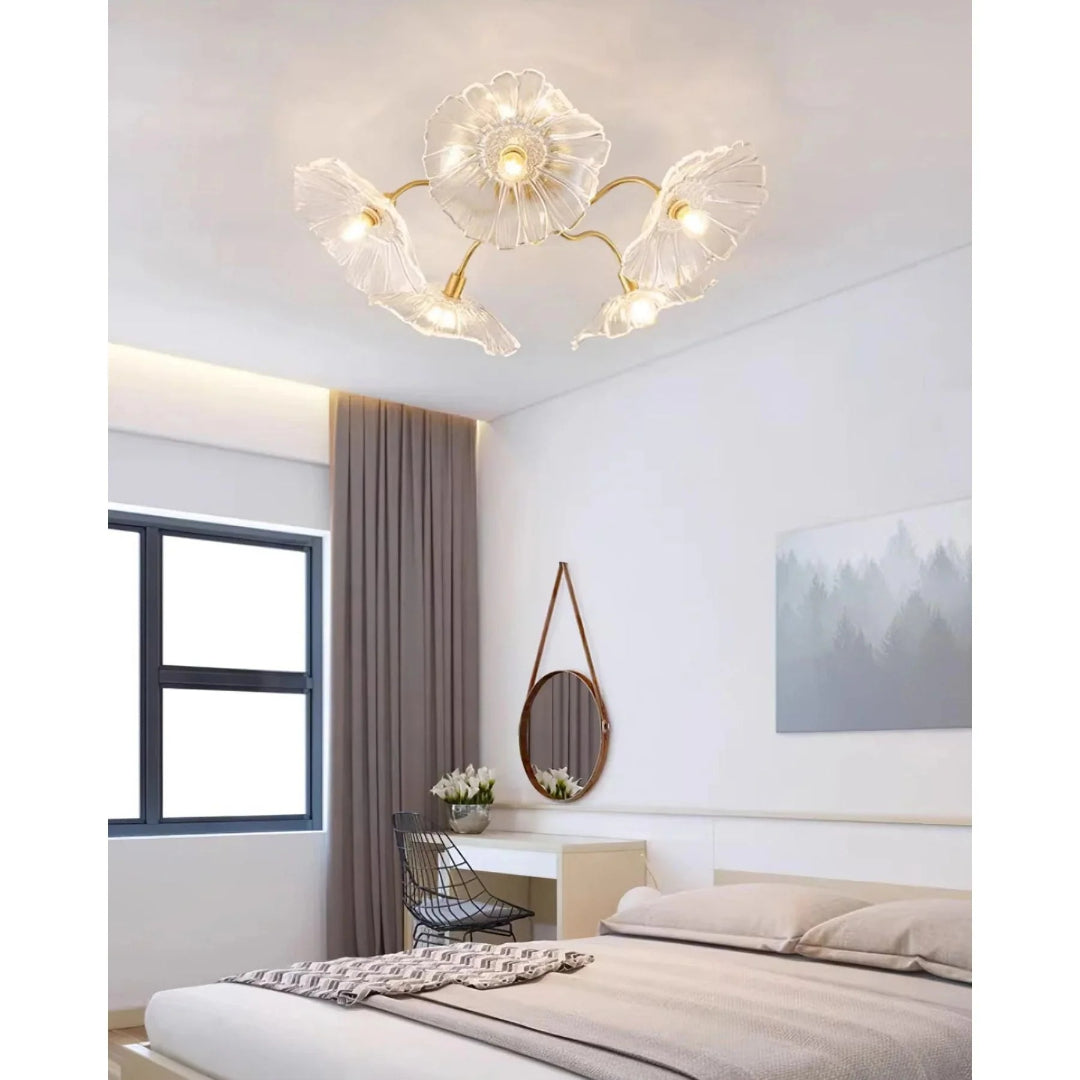 Artystyczna lampa sufitowa w kształcie kwiatu – widok produktu 28 | Nuvira Home