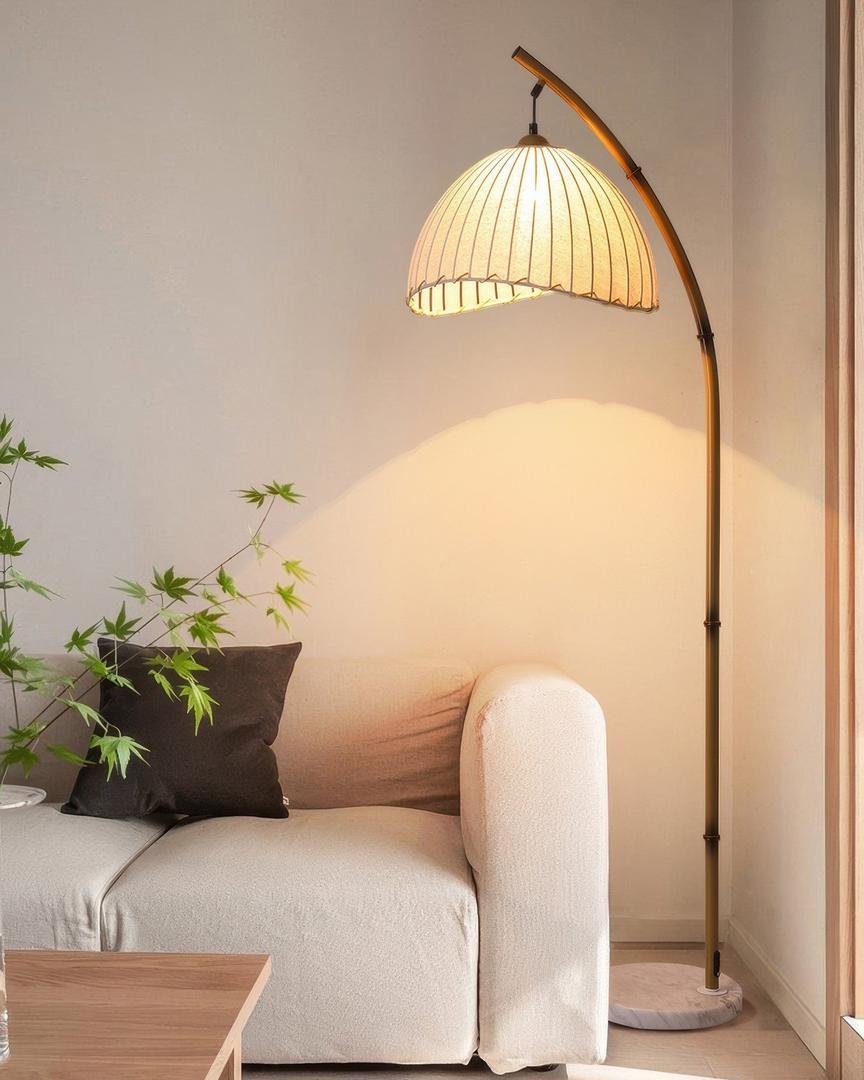 Bambusowa Lampa Podłogowa Zen Do Naturalnych Wnętrz – widok produktu 8 | Nuvira Home