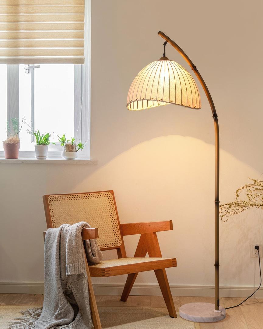 Bambusowa Lampa Podłogowa Zen Do Naturalnych Wnętrz – widok produktu 9 | Nuvira Home