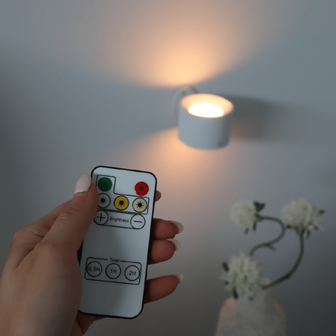 Bezprzewodowa Lampa Ścienna LED – Akumulator Ładowalny – widok produktu 3 | Nuvira Home