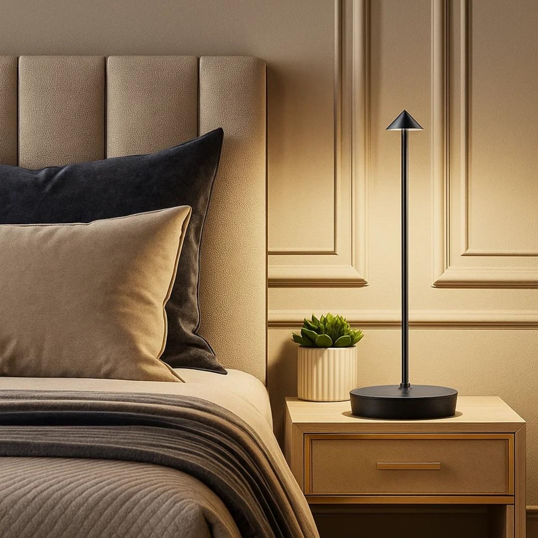 Bezprzewodowa Lampa Stołowa LED – Przenośna – widok produktu 2 | Nuvira Home
