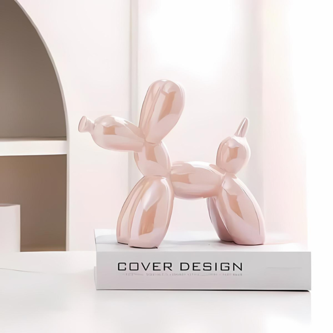 Ceramiczna Figurka Dekoracyjna Piesek z Balonów – widok produktu 7 | Nuvira Home