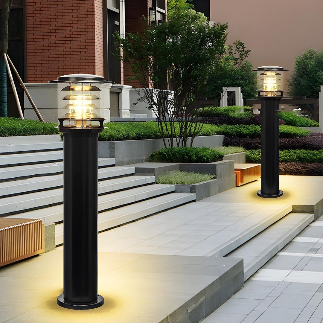 Cylindryczna ogrodowa lampa ścieżkowa LED – widok produktu 1 | Nuvira Home