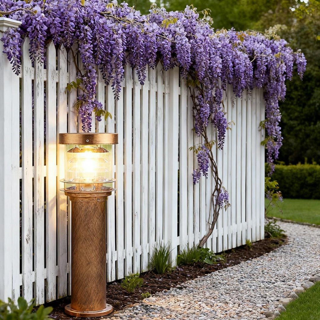Cylindryczna ogrodowa lampa ścieżkowa LED – widok produktu 2 | Nuvira Home