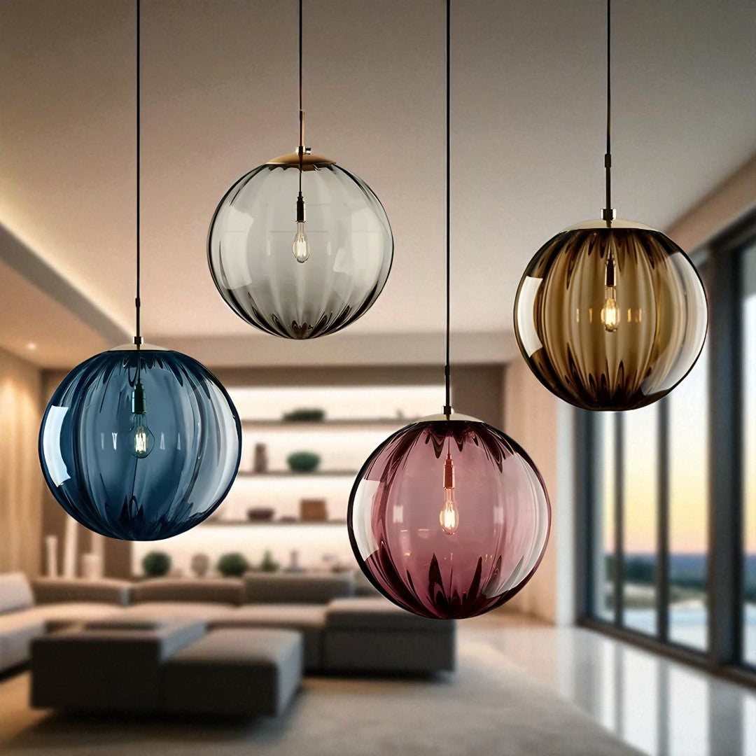 Dekoracyjna Kolorowa Szklana Lampa Wisząca – Wisząca – widok produktu 7 | Nuvira Home
