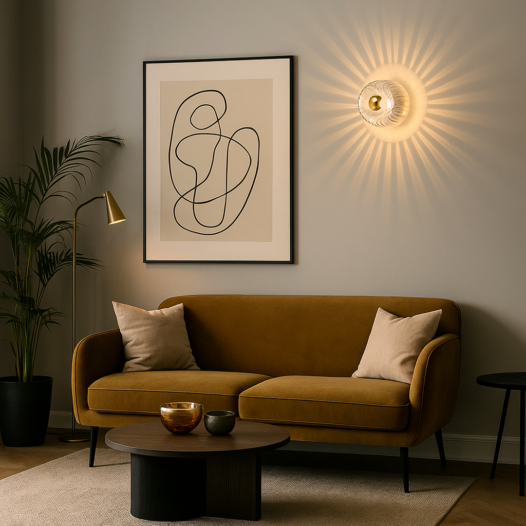 Dekoracyjna Lampa Ścienna – Styl Nordycki – widok produktu 2 | Nuvira Home