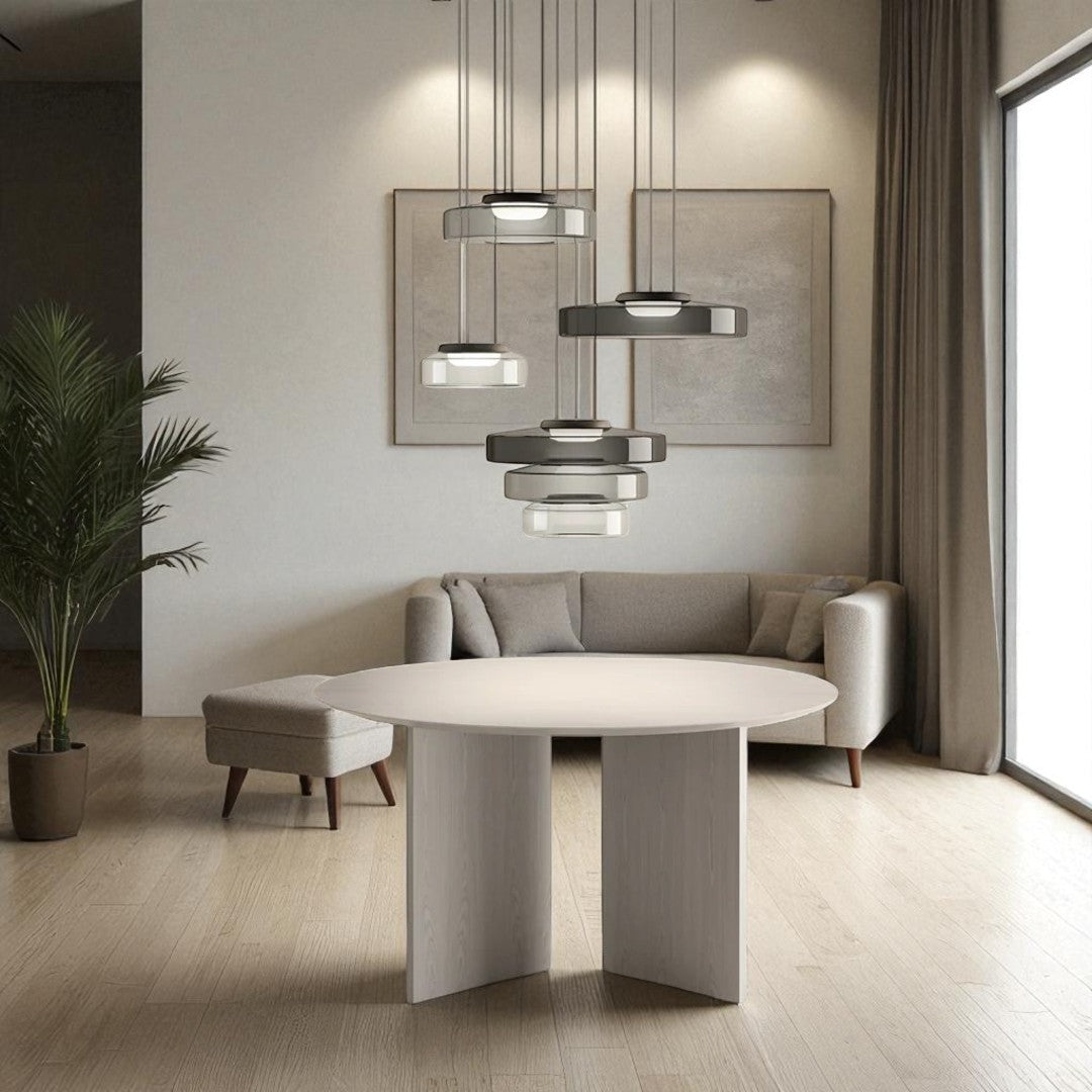Dekoracyjna Lampa Wisząca Szklana – Styl Bauhaus – widok produktu 1 | Nuvira Home