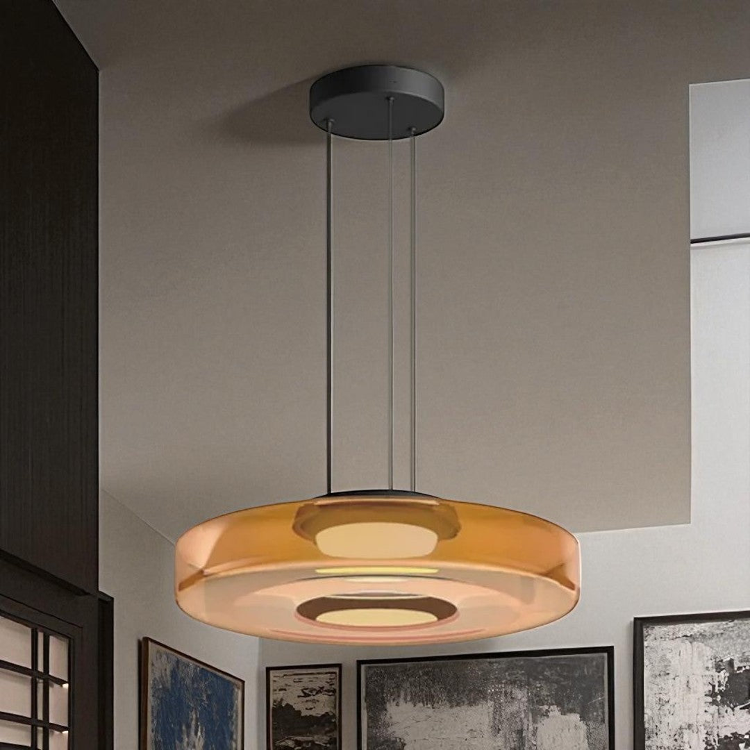 Dekoracyjna Lampa Wisząca Szklana – Styl Bauhaus – widok produktu 4 | Nuvira Home