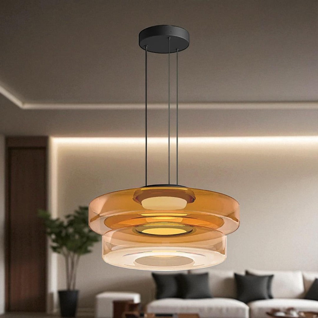 Dekoracyjna Lampa Wisząca Szklana – Styl Bauhaus – widok produktu 7 | Nuvira Home