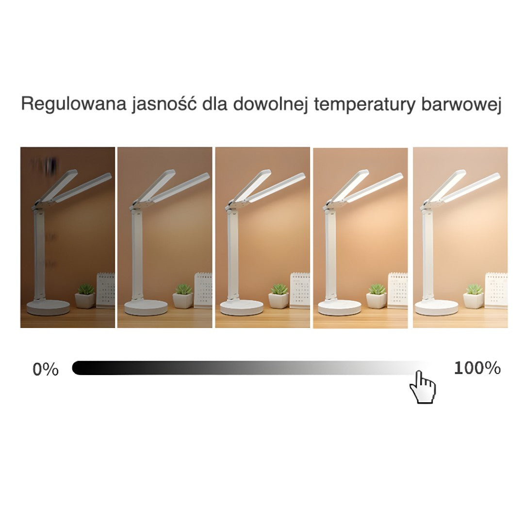 Domowa Lampa Biurkowa LED – Składana – widok produktu 6 | Nuvira Home