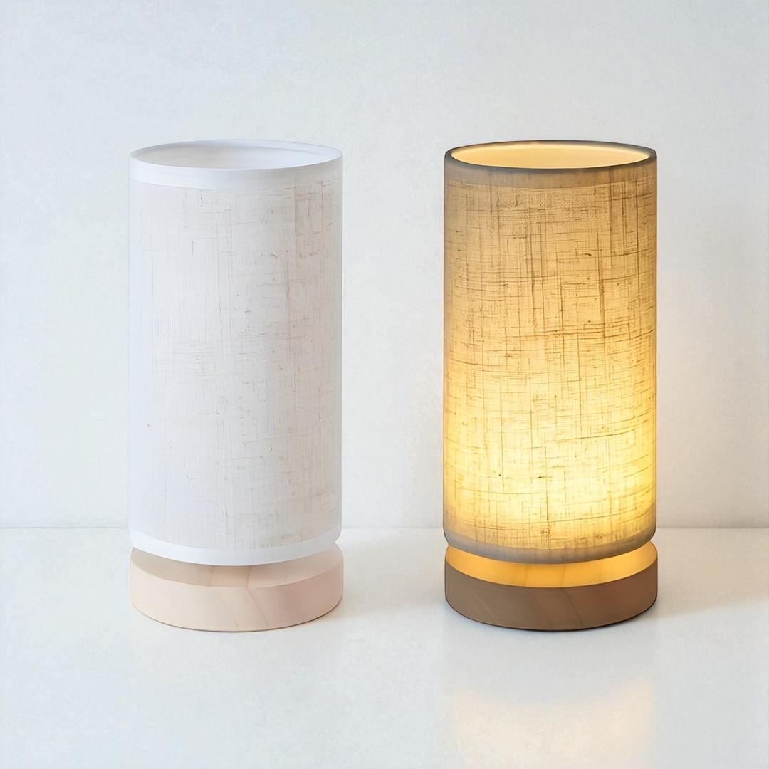 Drewniana Lampa Nocna – Kojący Akcent – widok produktu 4 | Nuvira Home