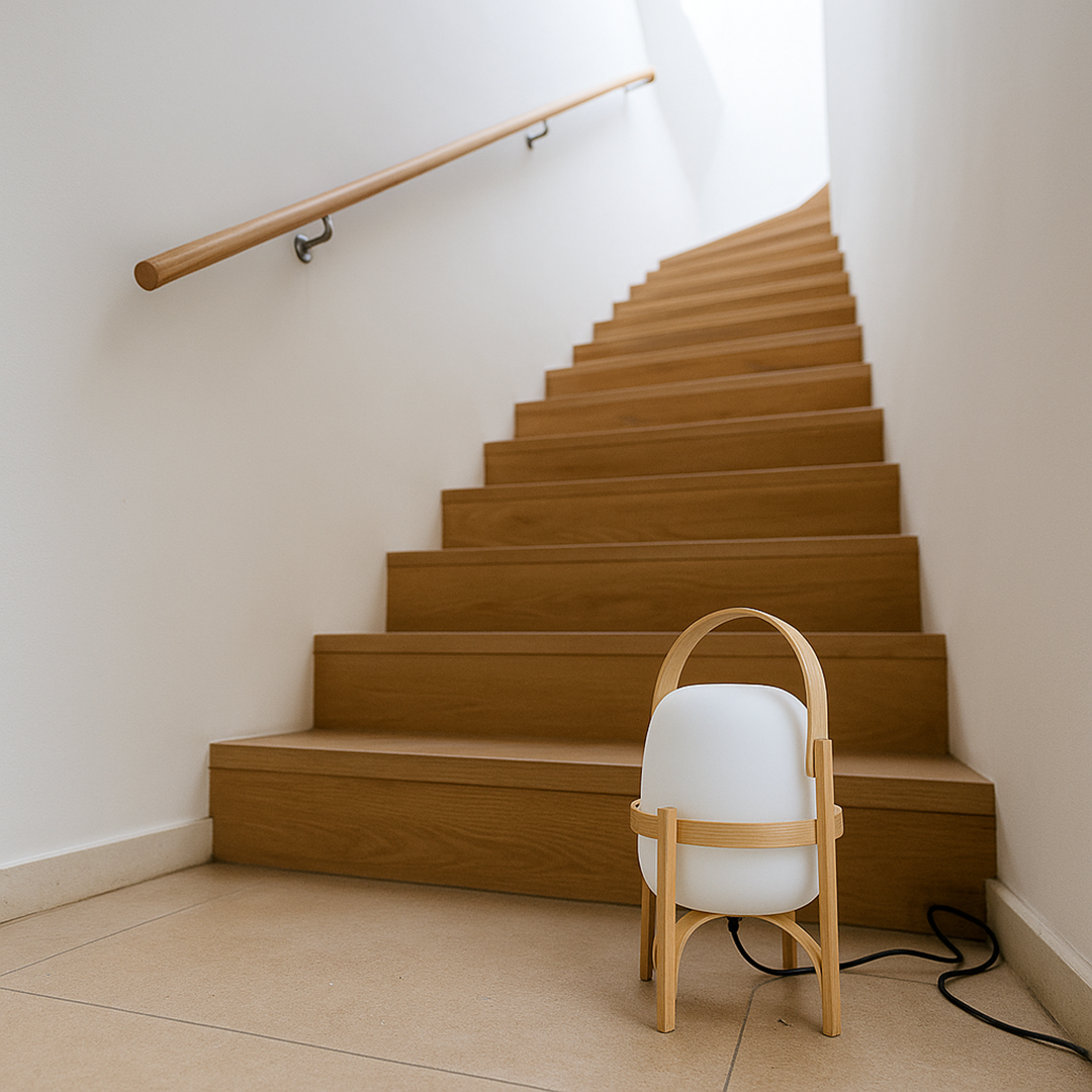 Drewniana Lampa Stołowa Z Regulowaną Jasnością – Przenośna – widok produktu 5 | Nuvira Home