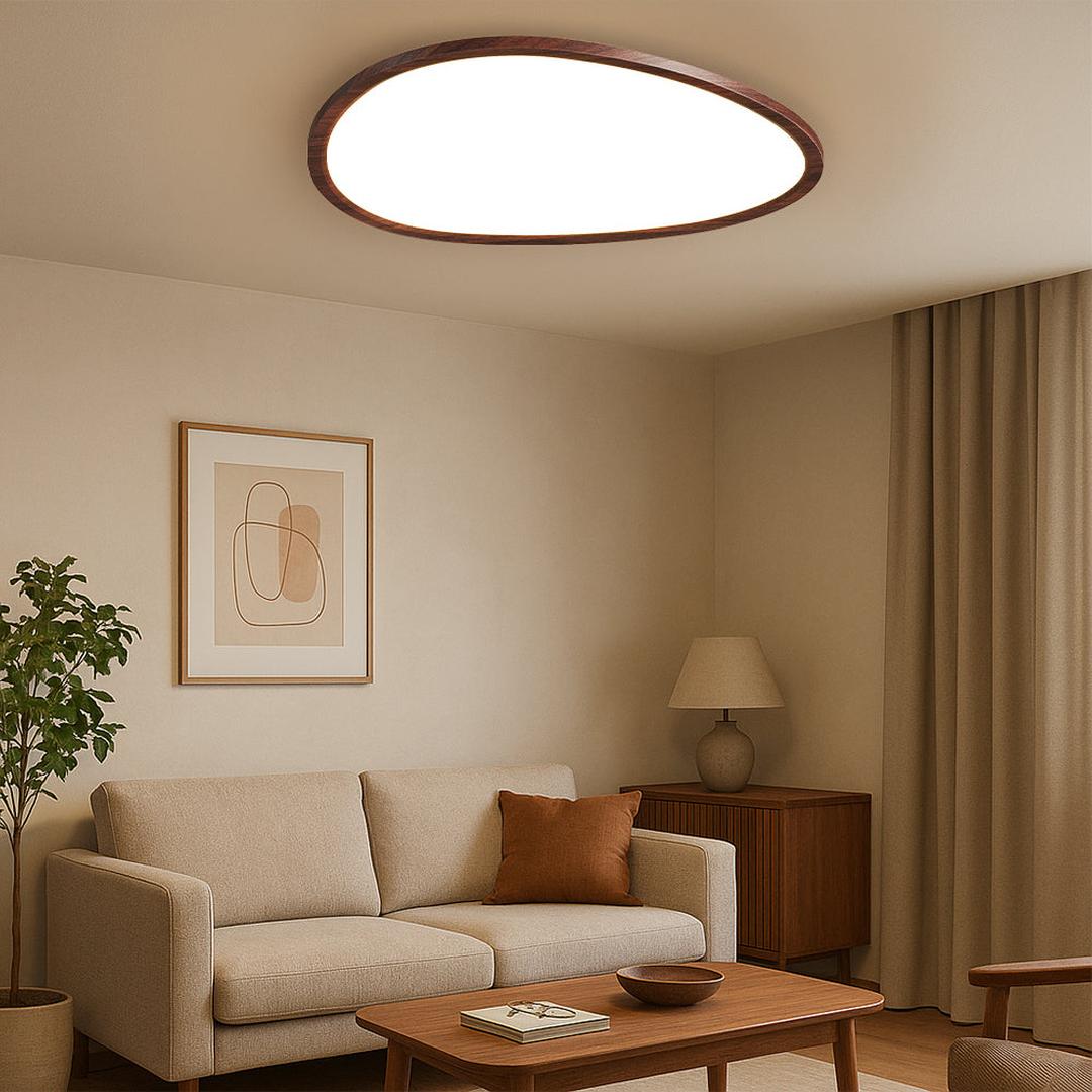 Drewniana Lampa Sufitowa LED – widok produktu 2 | Nuvira Home