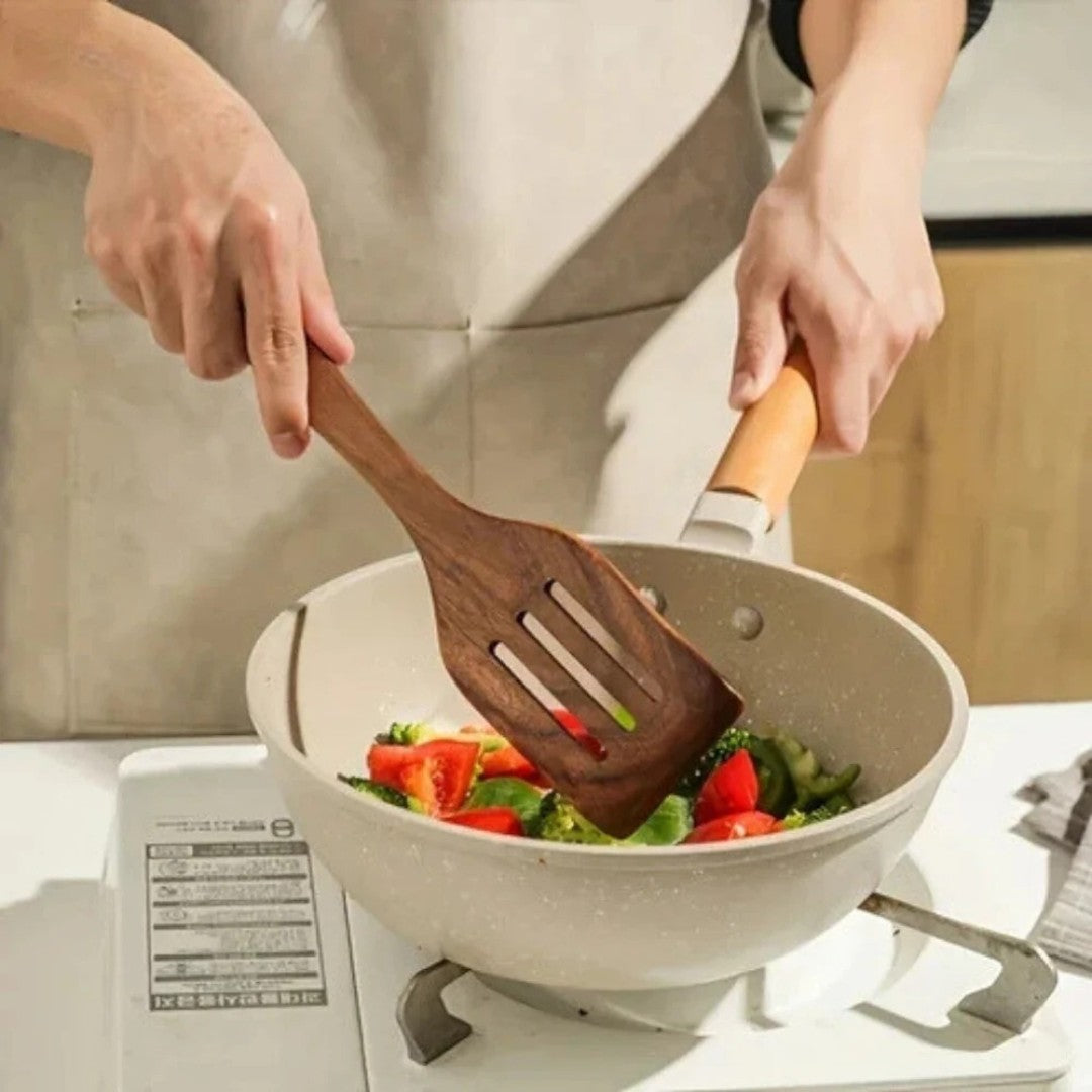 Drewniane Przybory Kuchenne – Zestaw 7-Częściowy – widok produktu 4 | Nuvira Home