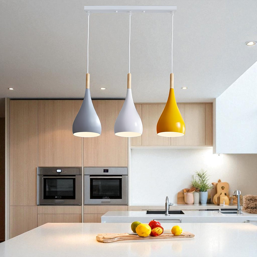 Drewniano-Żelazna Lampa Wisząca – Industrialne Oświetlenie Sufitowe – widok produktu 15 | Nuvira Home