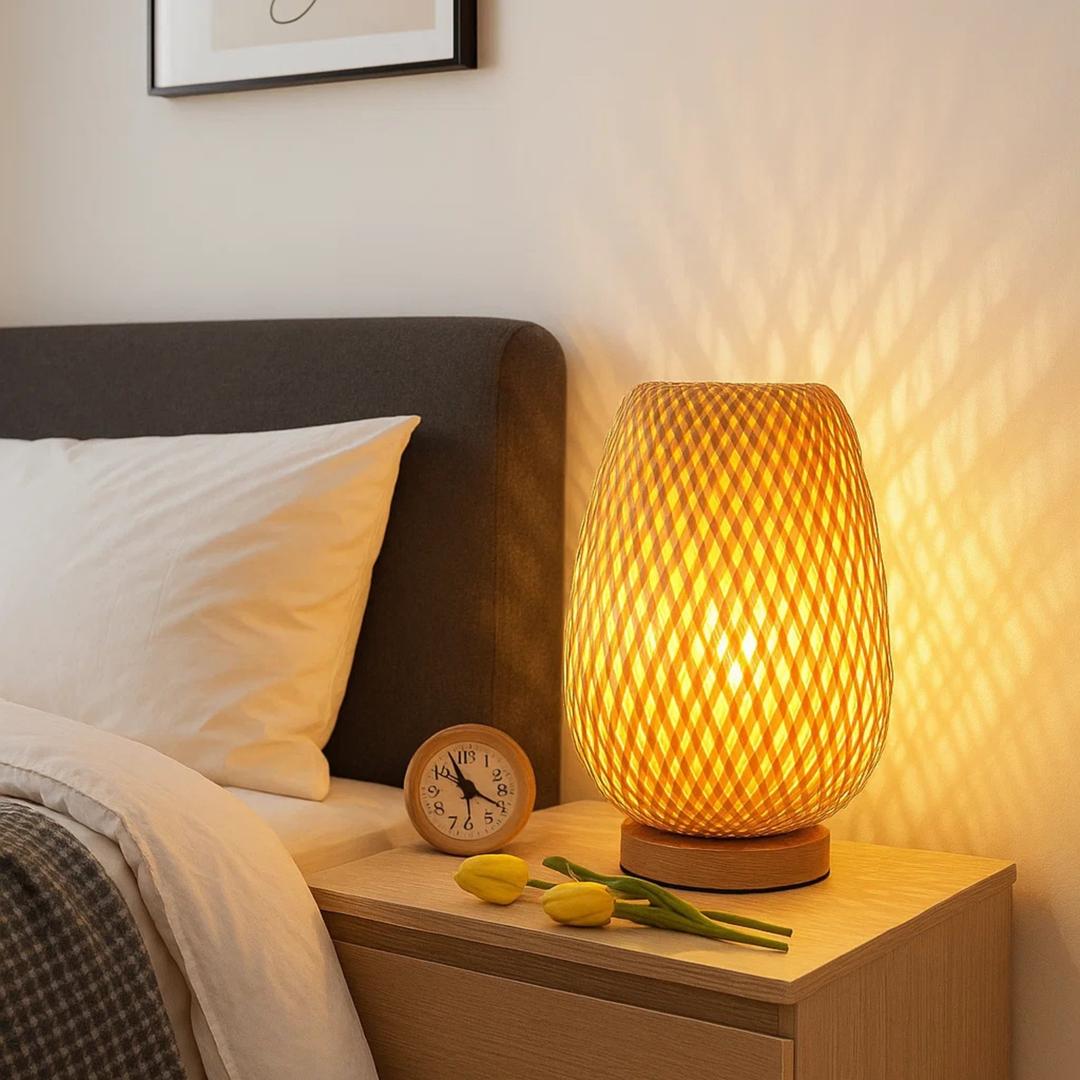 Inspirowana Boho Lampa Nocna LED – Regulowane Światło – widok produktu 8 | Nuvira Home
