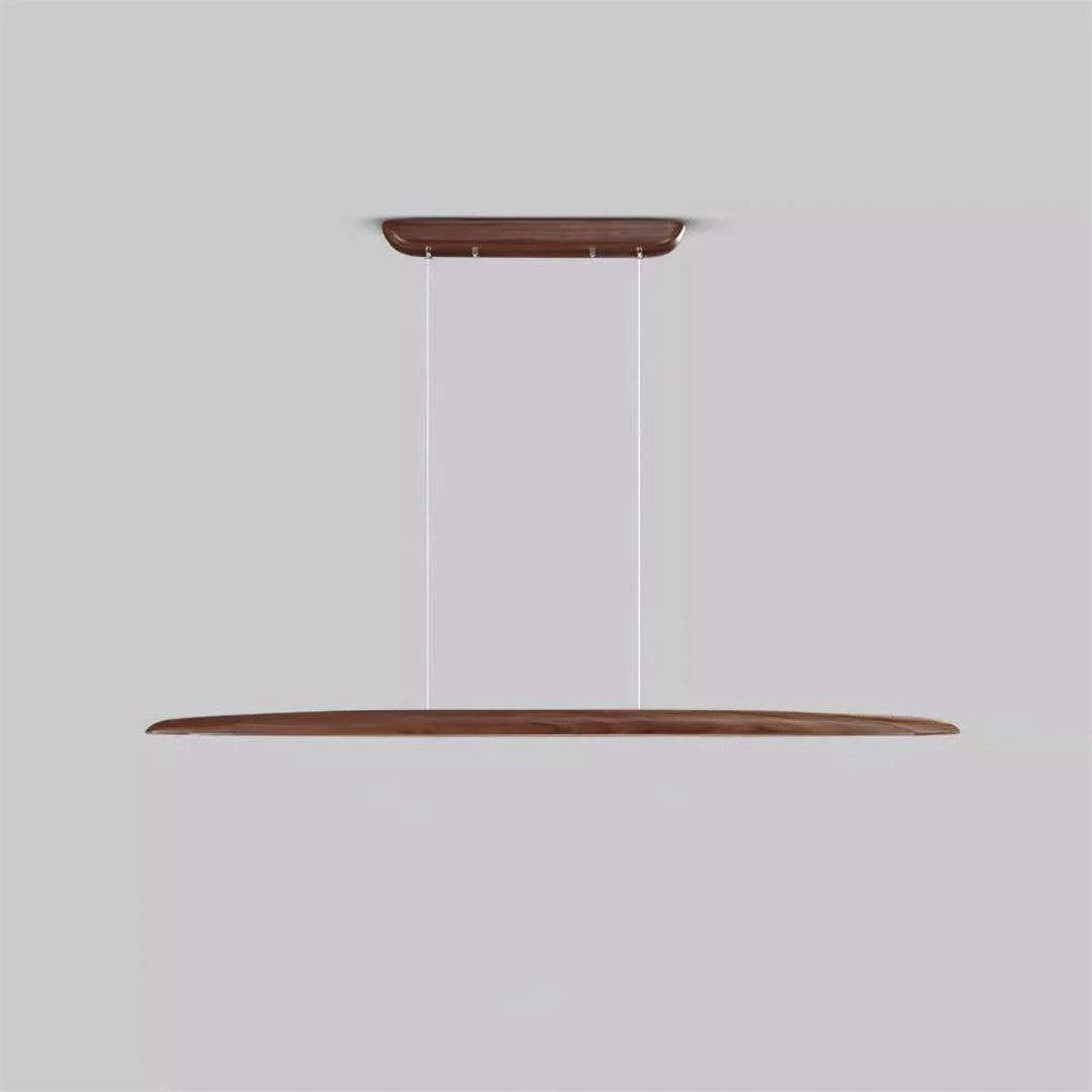 Japandi drewniana liniowa lampa wisząca – widok produktu 12 | Nuvira Home