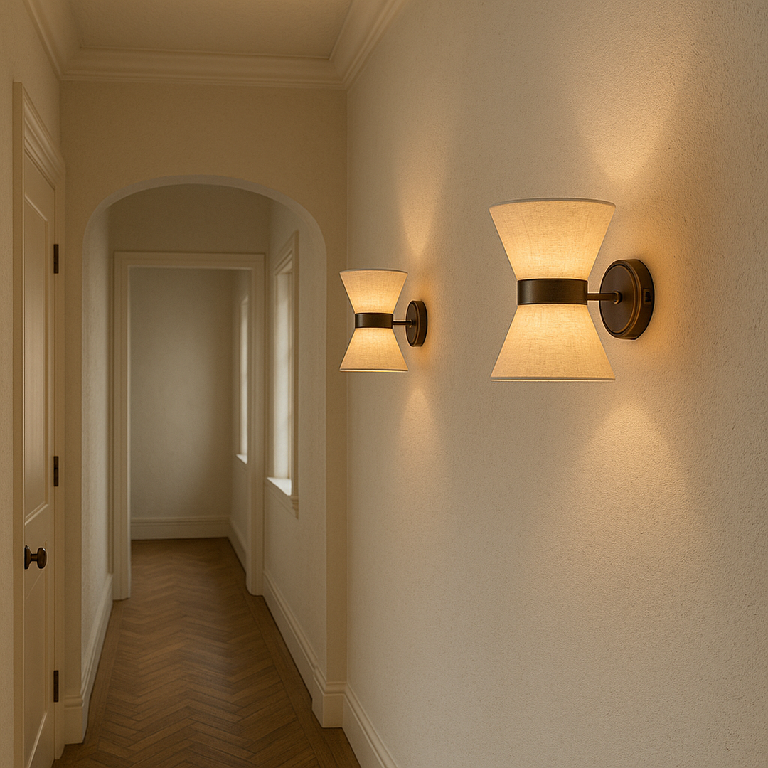 Jedwabna Lampa Ścienna W Stylu Wabi Sabi – widok produktu 4 | Nuvira Home