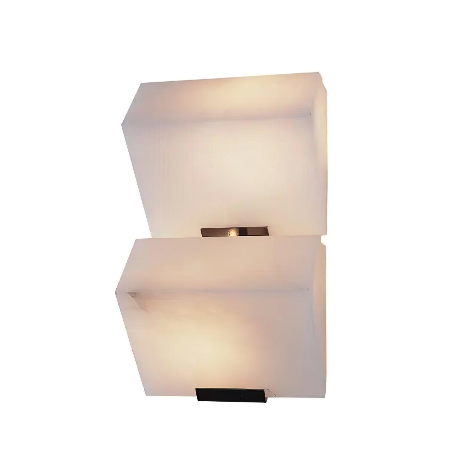 Kinkiet Art Deco z Kostkami Alabastrowymi i Wbudowanym LED – widok produktu 4 | Nuvira Home