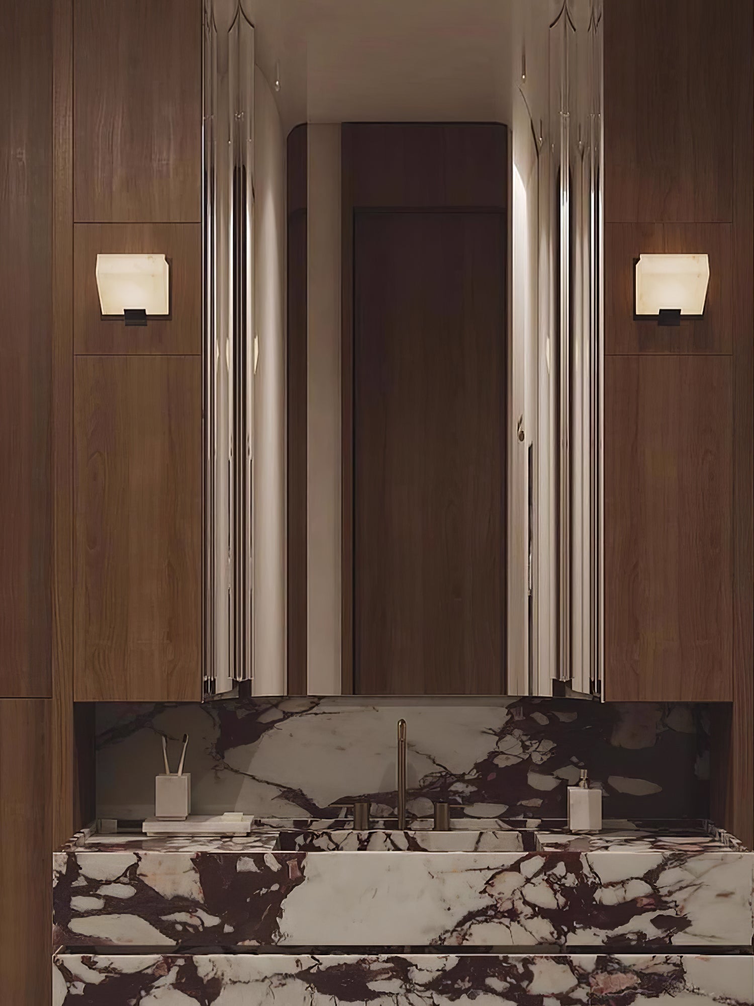 Kinkiet Art Deco z Kostkami Alabastrowymi i Wbudowanym LED – widok produktu 14 | Nuvira Home
