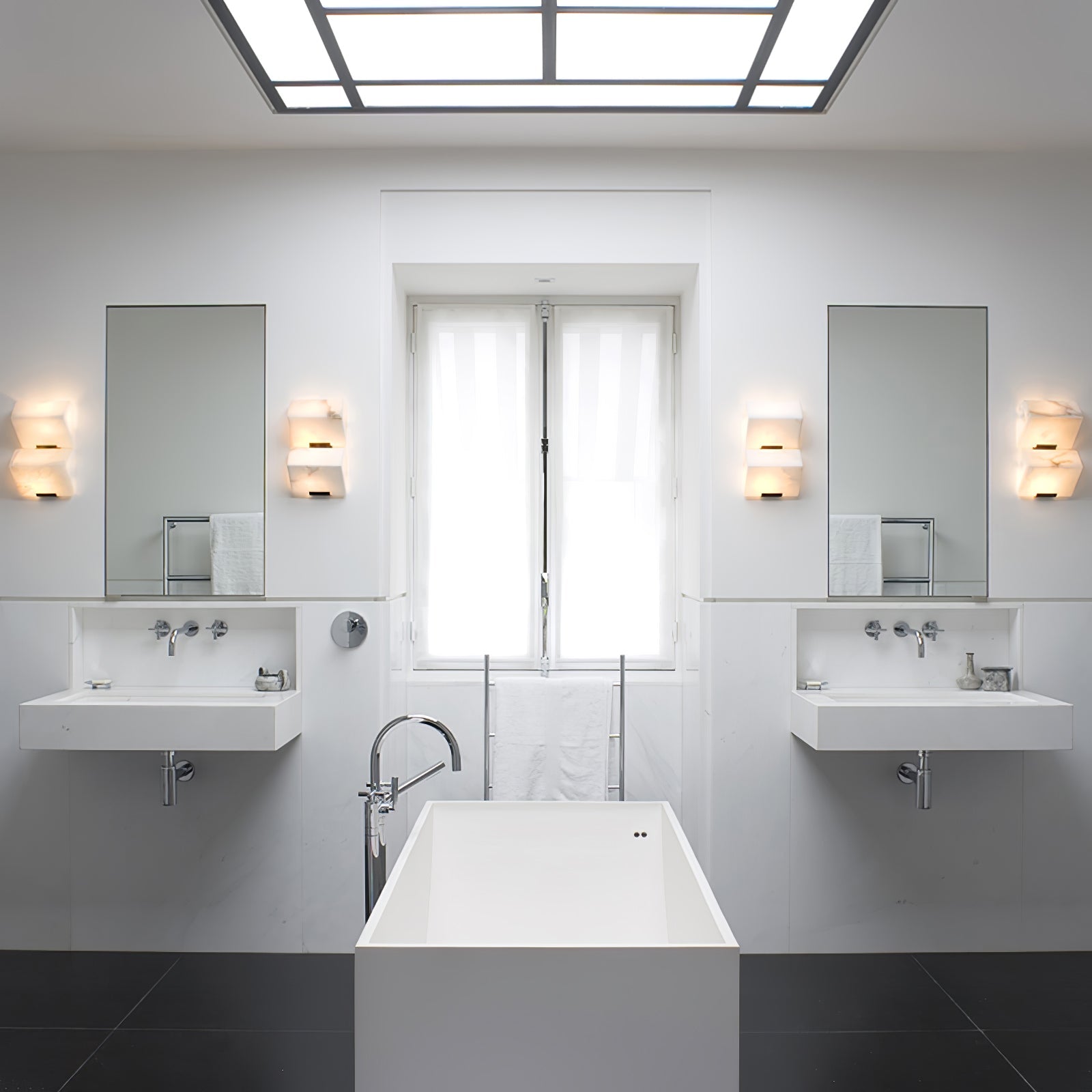 Kinkiet Art Deco z Kostkami Alabastrowymi i Wbudowanym LED – widok produktu 18 | Nuvira Home