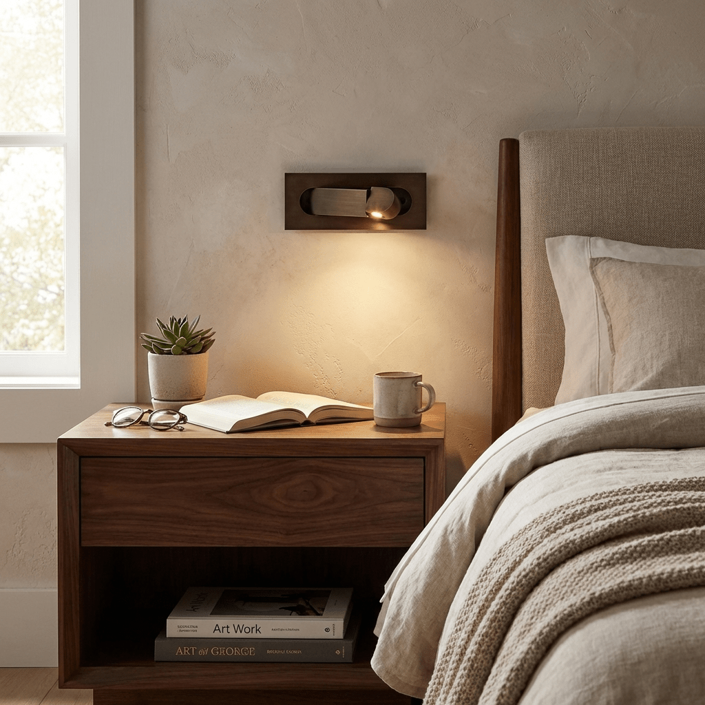 Kinkiet LED do Czytania przy Łóżku 19 x 8 cm – widok produktu 2 | Nuvira Home