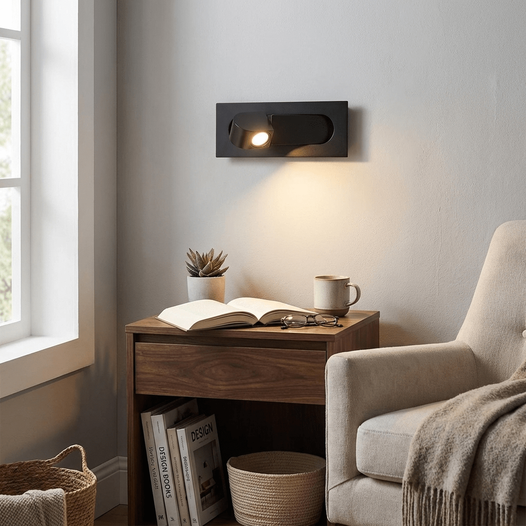 Kinkiet LED do Czytania przy Łóżku 19 x 8 cm – widok produktu 3 | Nuvira Home