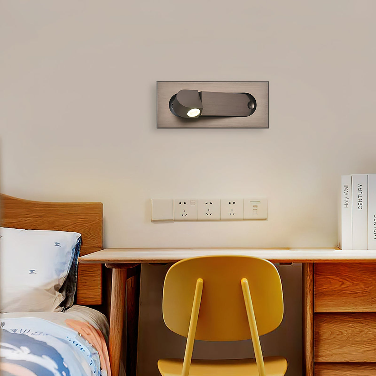Kinkiet LED do Czytania przy Łóżku 19 x 8 cm – widok produktu 5 | Nuvira Home