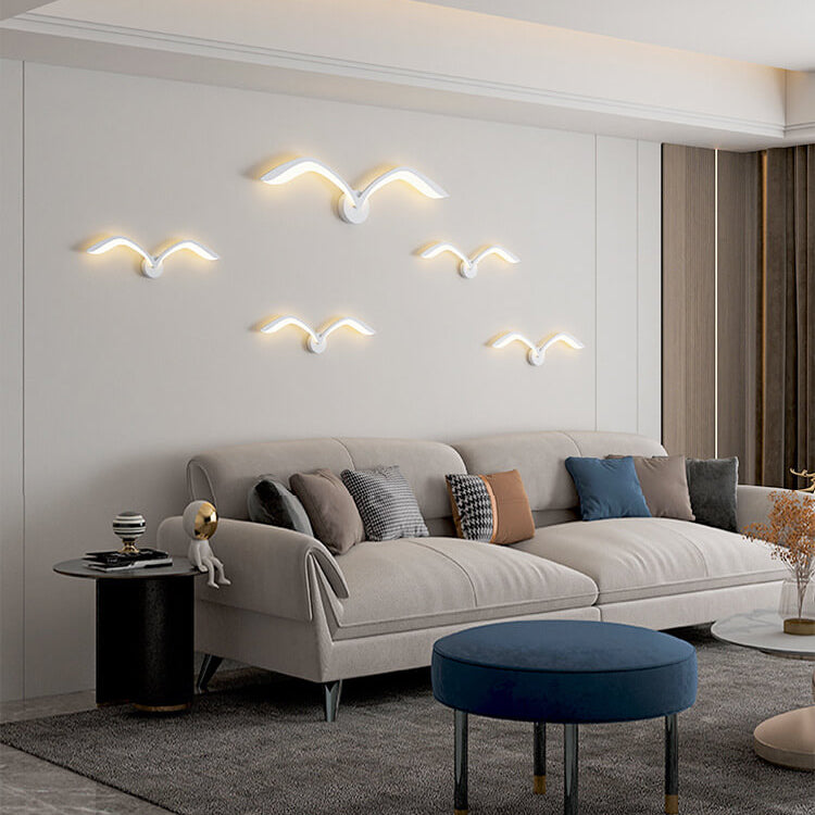 Kinkiet LED w Kształcie Skrzydeł Mewy – widok produktu 19 | Nuvira Home